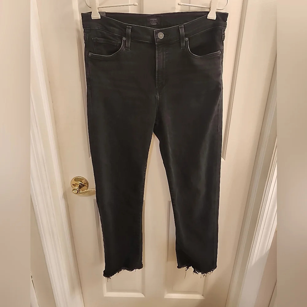 Citizens of Humanity 29 Harlow Sculpt Slim Descend Black Anthropologie